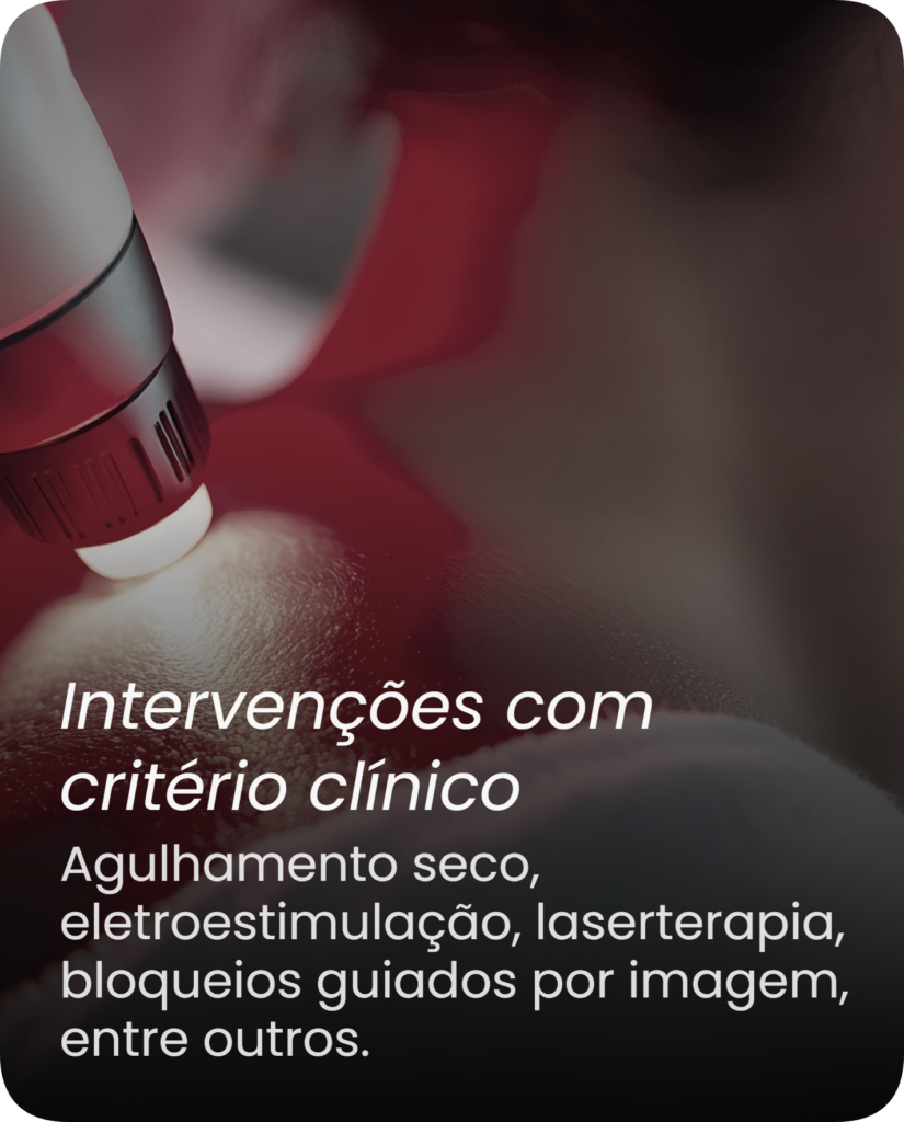 Aplicação de laserterapia, tratamento não invasivo para dor