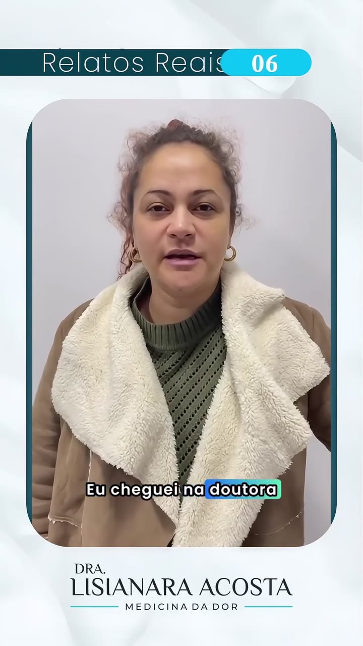 Depoimento em vídeo da paciente Laís de Freitas