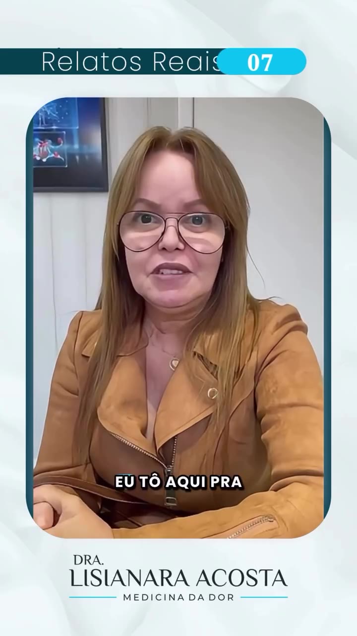 Depoimento em vídeo da paciente Mirela Costa